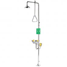 Speakman SE-625 - Speakman Traditional Series Combination Stainless Steel Emergency Shower with Eye/face Wash