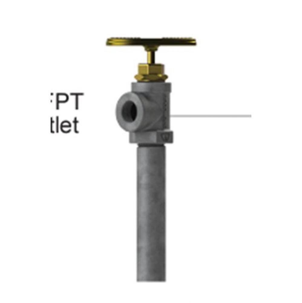 U100W Utility Hydrant - 1in FPT Inlet 6 Feet