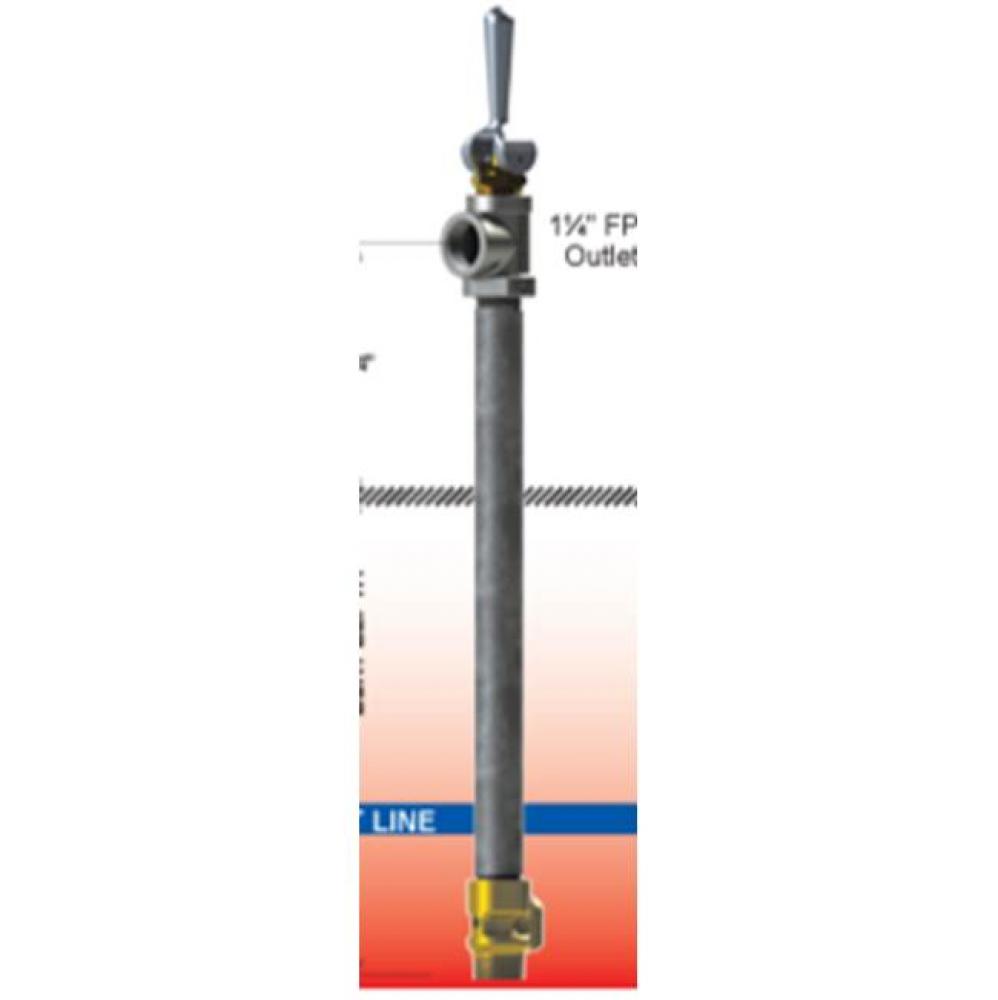 U125A  Utility Hydrant - 1 1/4in Inlet 4 Feet