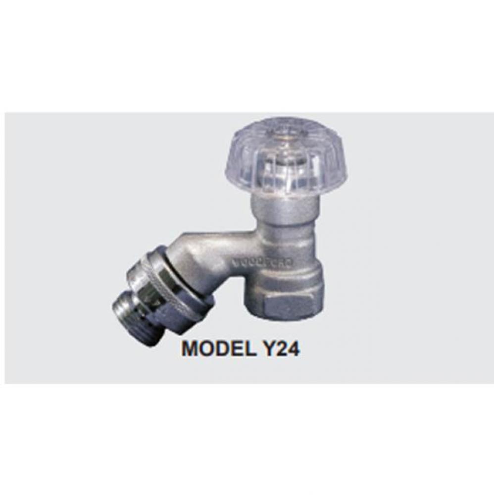 Model Y24 Lawn Faucet (3/4 FPT Inlet), Metal Handle