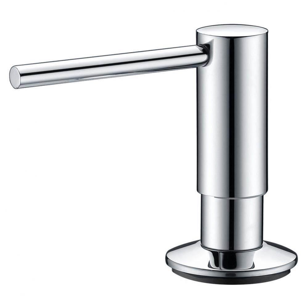 Soap Dispenser with Pump and Bottle in Polished Chrome