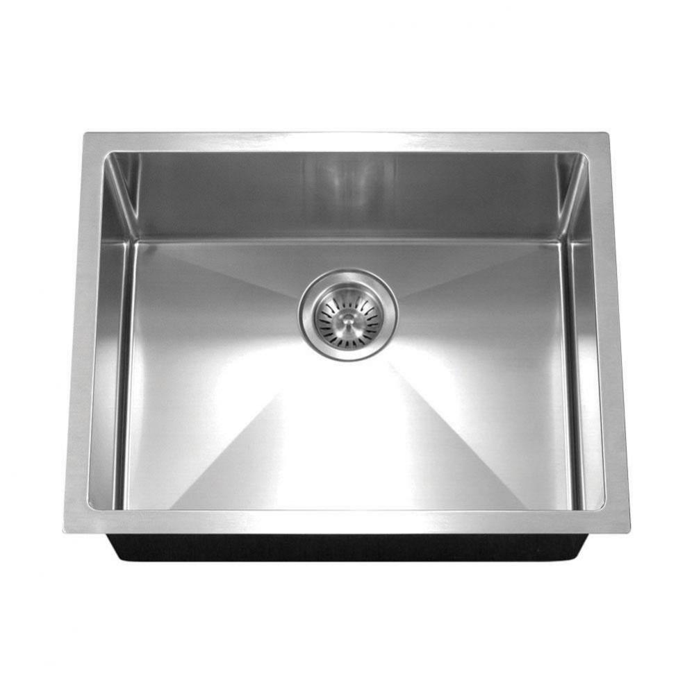 Axiom ADA 23'' 10mm Radius Undermount Stainless Steel Sink, 5-1/2'' Depth