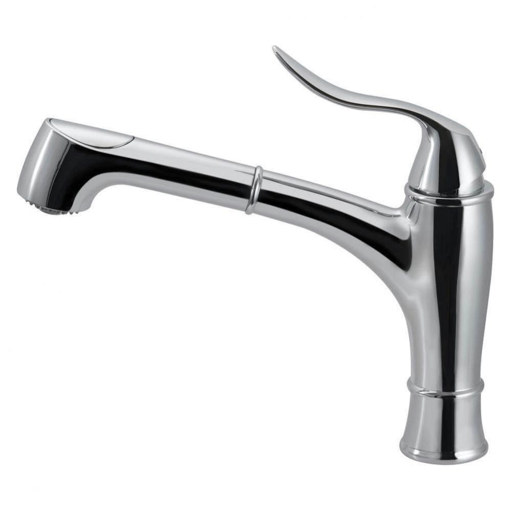 Ariana Dual Function Pull Out Kitchen Faucet in Polished Chrome