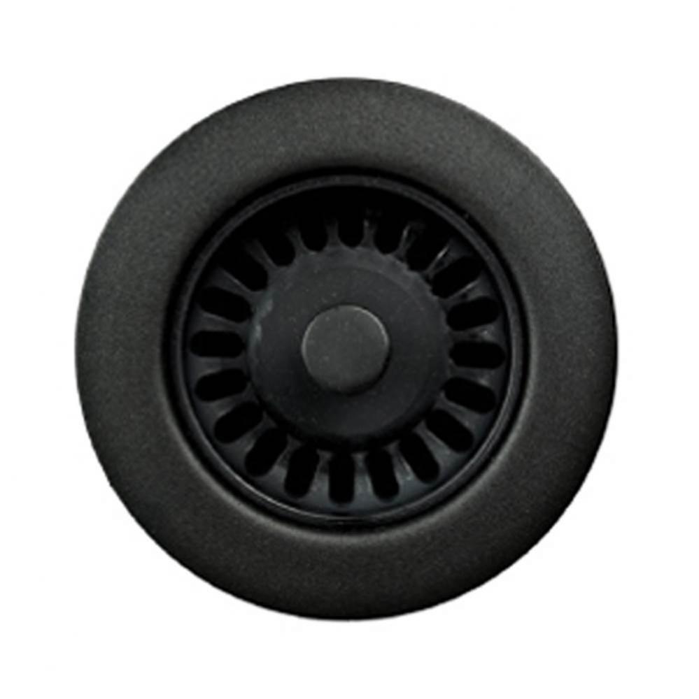 3-1/2''  Matte Black Basket Strainer