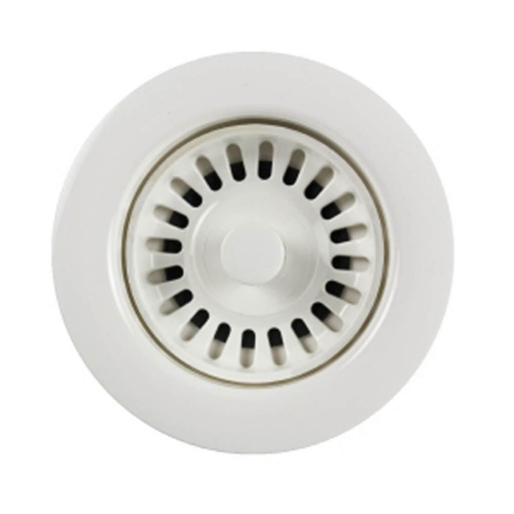 3-1/2'' White Basket Strainer