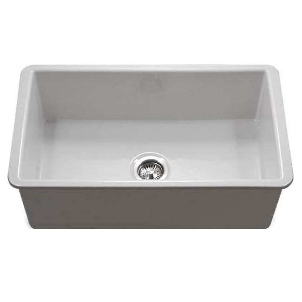 Chelsea 32'' Undermount Fireclay Single Bowl Kitchen Sink, White