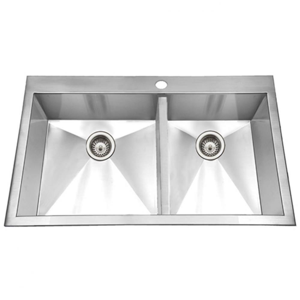 Topmount Stainless Steel 1-Hole Large Single Kitchen Sink