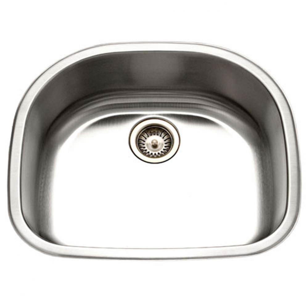 Undermount Stainless Steel Single D Bowl Kitchen Sink