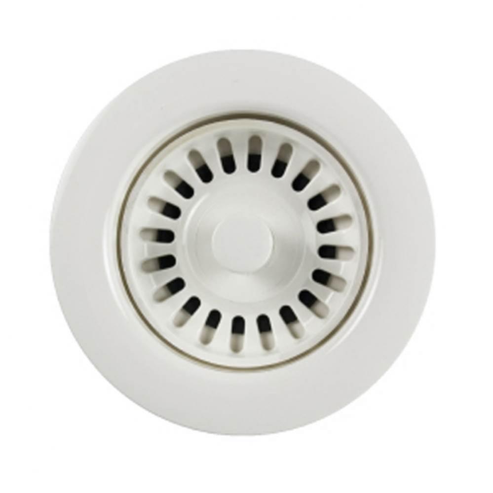 3-1/2''  White Disposal Flange/Strainer