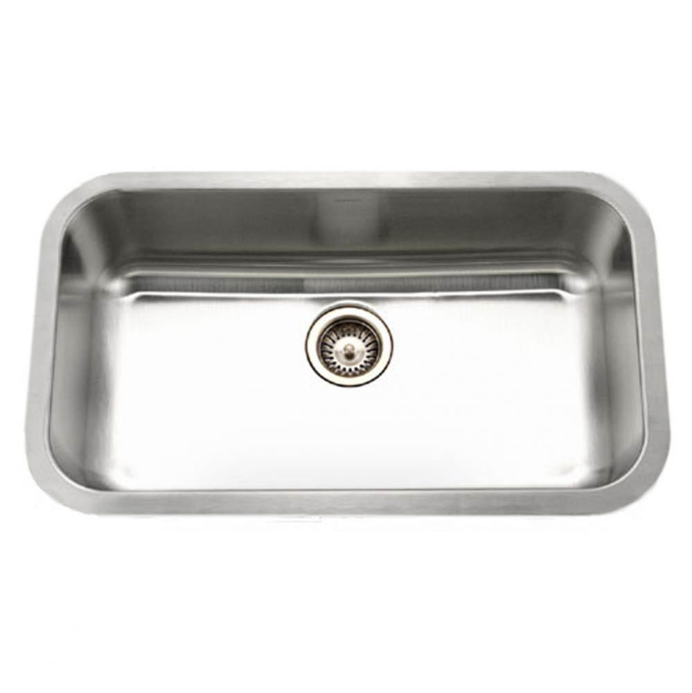 Undermount Stainless Steel Large Single Bowl Kitchen Sink, 18 Gauge