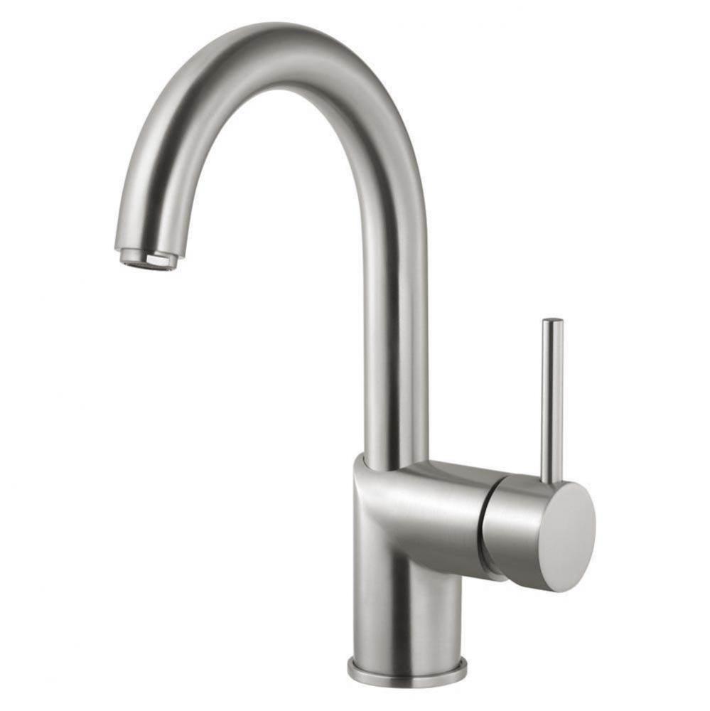 Gal Bar Faucet with High Rotating Spout in Brushed Nickel