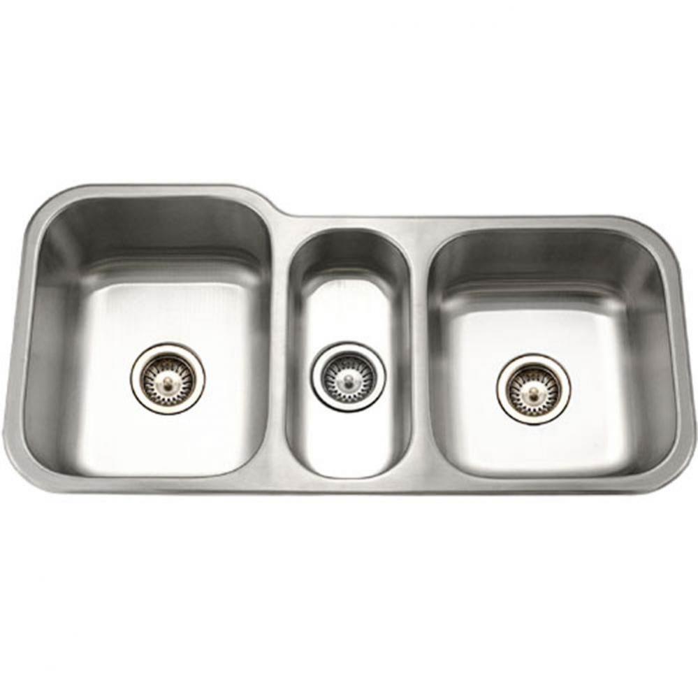 Undermount Stainless Steel Triple Bowl Kitchen Sink