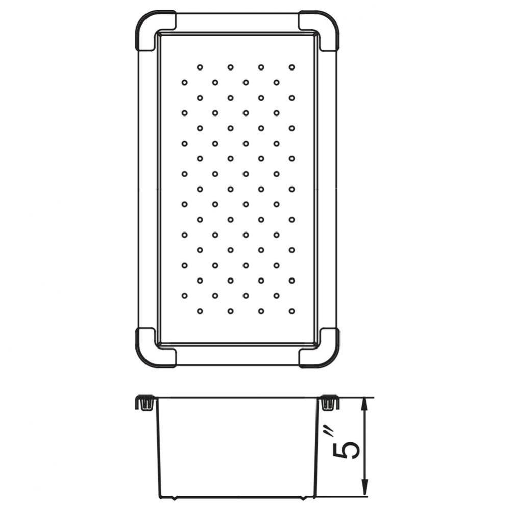 Drying Tray 7-1/2'' x 16-3/16'' x 5'' D