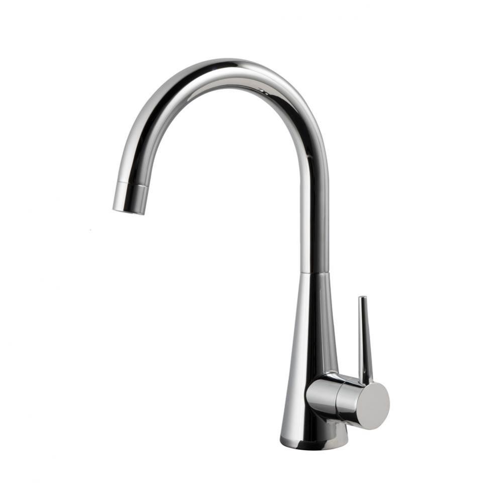 Contemporary Bar Faucet in Polished Chrome