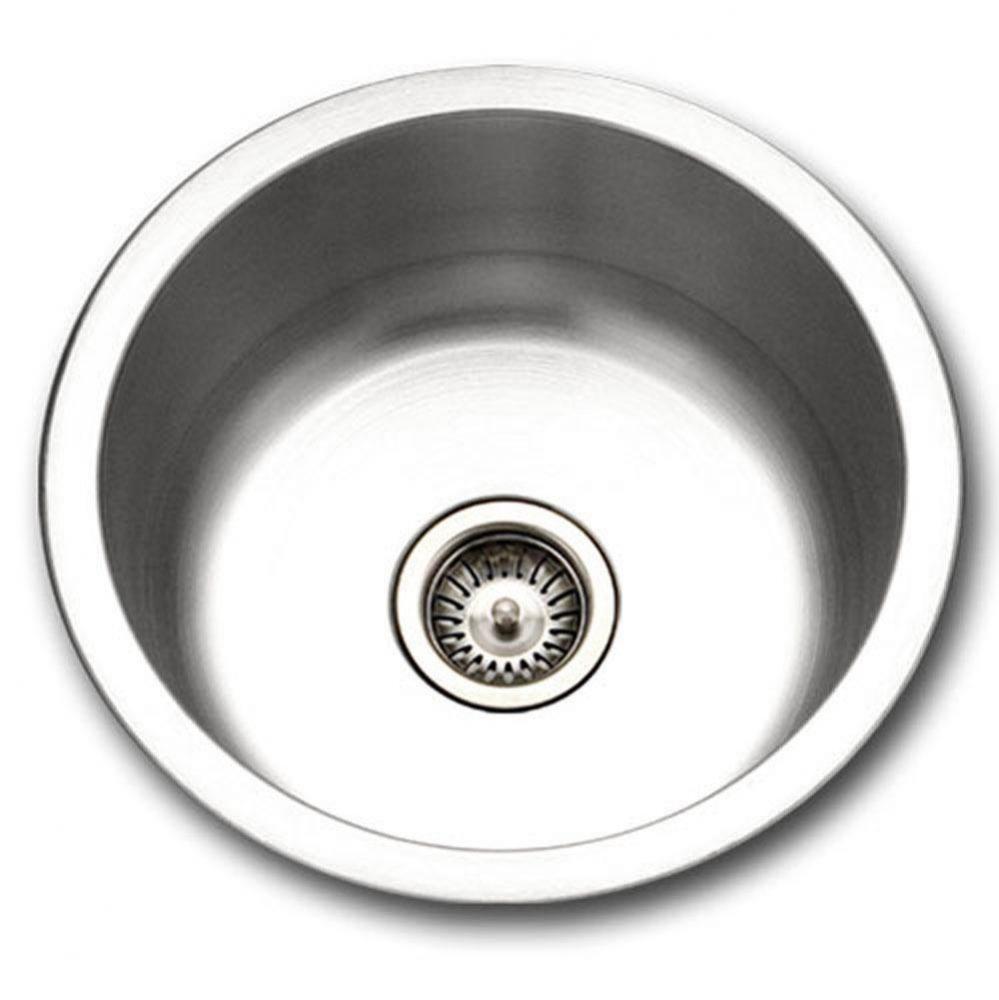 Topmount Stainless Steel Round Bar/Prep Sink