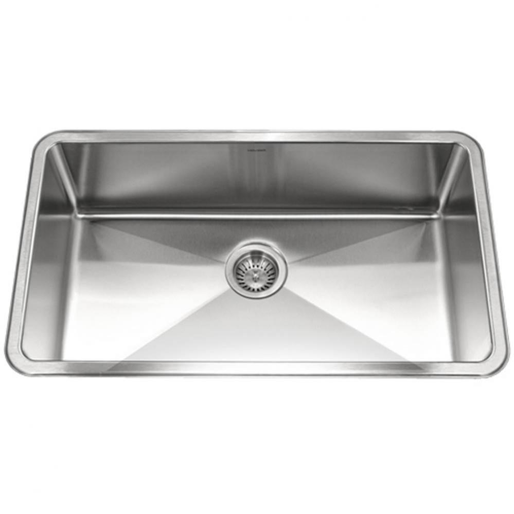 15MM Radius Undermount Stainless Steel Large Single Bowl Kitchen Sink
