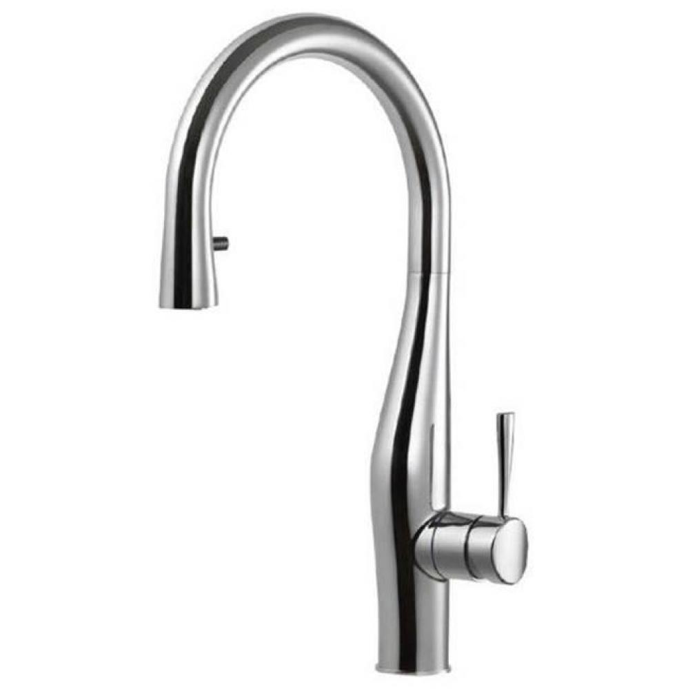 Imagine Dual Function Hidden Pull Down Kitchen Faucet in Polished Nickel