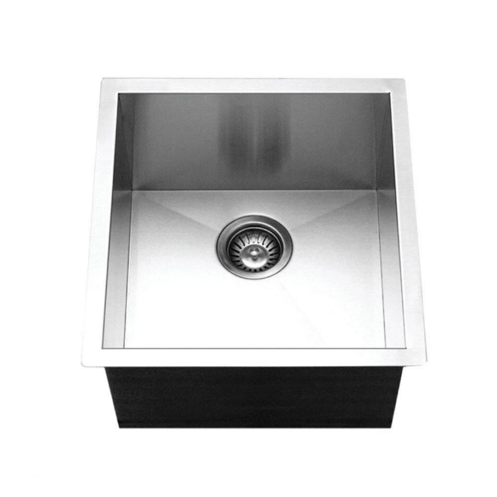 Prizm 17'' ADA Zero Radius Undermount Stainless Steel Sink, 5-1/2'' Depth