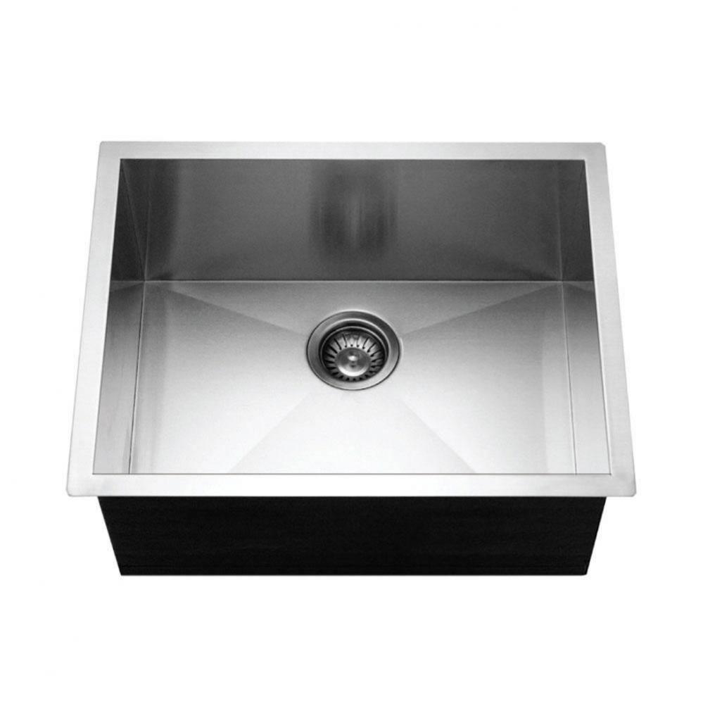 Prizm 23'' ADA Zero Radius Undermount Stainless Steel Sink, 5-1/2'' Depth