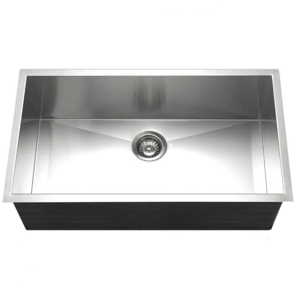 Prizm 32'' ADA Zero Radius Undermount Stainless Steel Sink, 5-1/2'' Depth