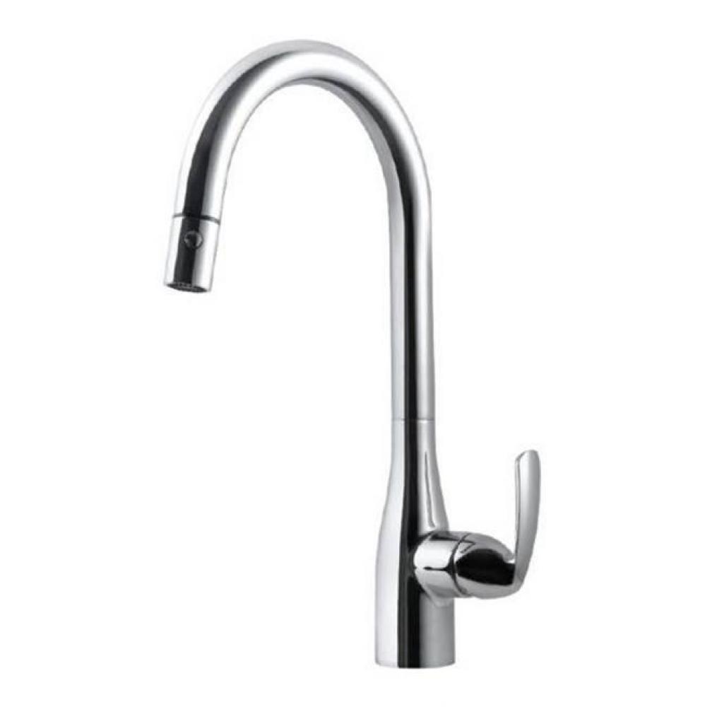 Quantum Dual Function Pull Down Kitchen Faucet in Polished Chrome