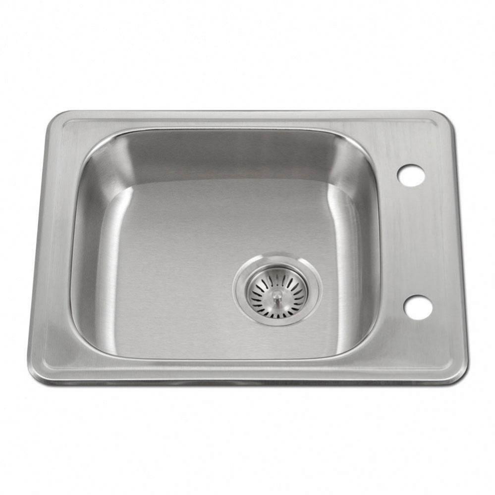 Revive 22'' ADA Topmount Stainless Steel 1-hole Sink, 5'' Depth, Bulk Pack