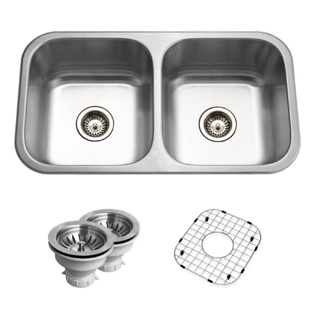 Villa 32'' Topmount Double Bowl Kitchen Sink