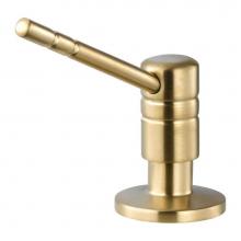 Hamat 170-2700-BB - Soap Dispenser with Pump and Bottle in Brushed Brass