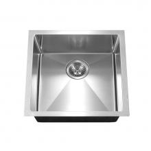Hamat AADA-1718BU-5.5-1 - ADA 10mm Radius Undermount Stainless Steel Sink