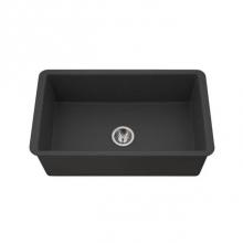 Hamat CHE-3219SU-MB - Chelsea 32'' Undermount Fireclay Single Mowl Kitchen Sink, Matte Black