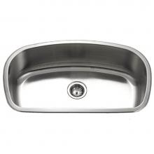 Hamat DES-3319S-20 - Undermount Stainless Steel Large Single Bowl Kitchen Sink