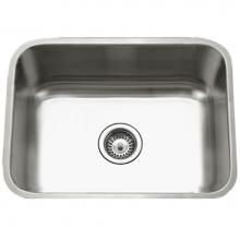 Hamat ENT-2318S-20 - Undermount Stainless Steel Single Bowl Kitchen Sink, 18 Gauge