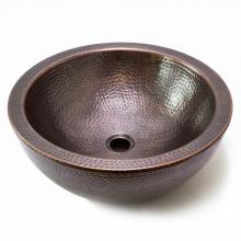 Hamat REA-17RVES-AC - Antique Copper Round Double Wall Vessel Sink