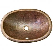 Hamat SIL-2116SR-AC - Topmount Copper Lavatory Sink, Antique Copper