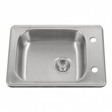 Hamat TADA-2217ST-5.5-2-20 - Revive 22'' ADA Topmount Stainless Steel 2-hole Sink, 5-1/2'' Depth, Bulk Pack