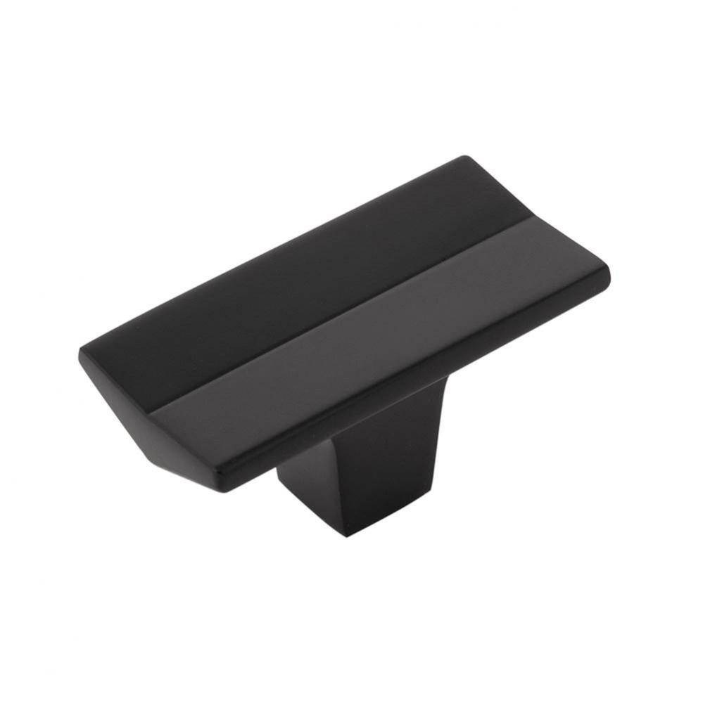 Avenue Collection Knob 2 Inch x 1 Inch Matte Black Finish (10 Pack)