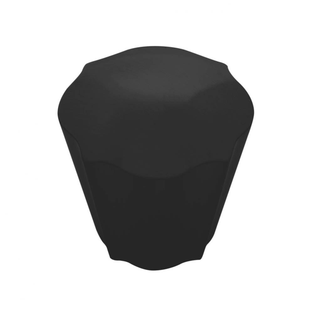 Trellis Collection Knob 1-3/16 Inch Diameter Matte Black Finish (10 Pack)