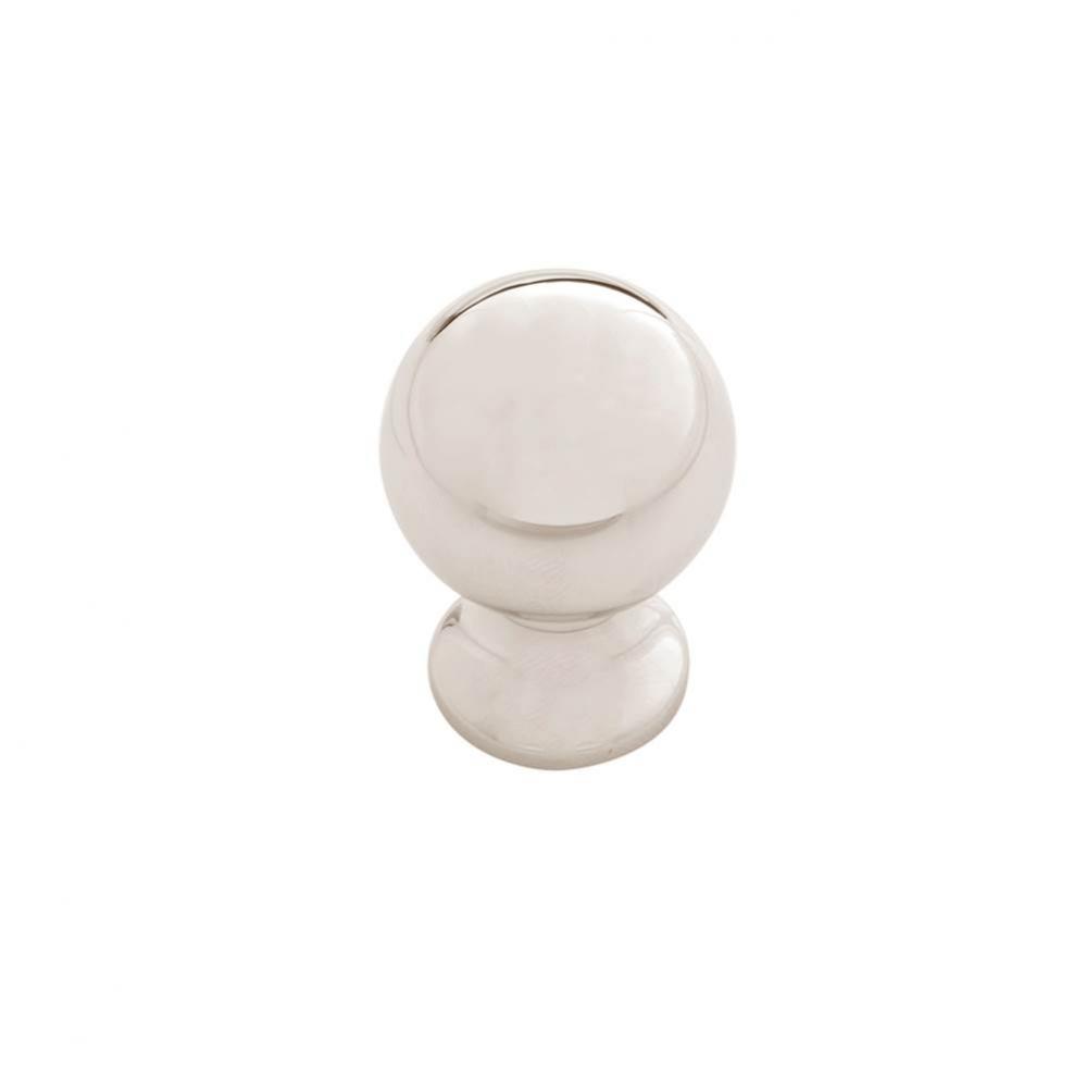 Fuller Collection Knob 1 Inch Diameter Polished Nickel Finish (10 Pack)