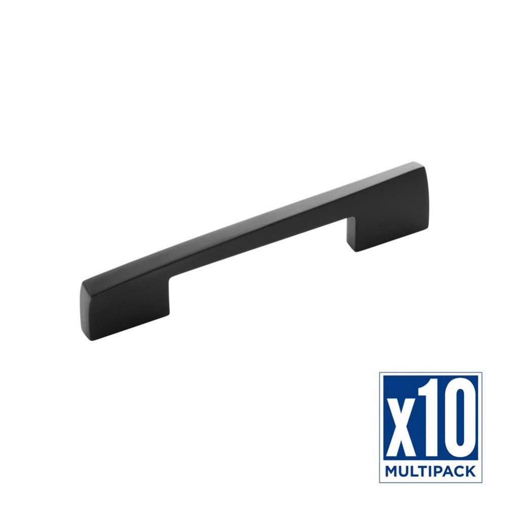 Flex Collection Pull 5-1/16 Inch (128mm) Center to Center Matte Black Finish (10 Pack)