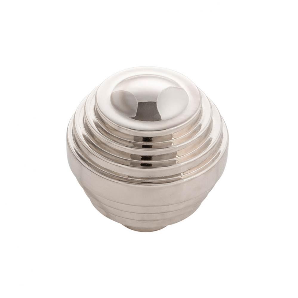 Sinclaire Collection Knob 1-3/8 Inch Diameter Polished Nickel Finish (10 Pack)