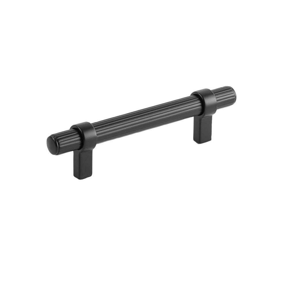 Sinclaire Collection Pull 3-3/4 Inch (96mm) Center to Center Matte Black Finish (10 Pack)