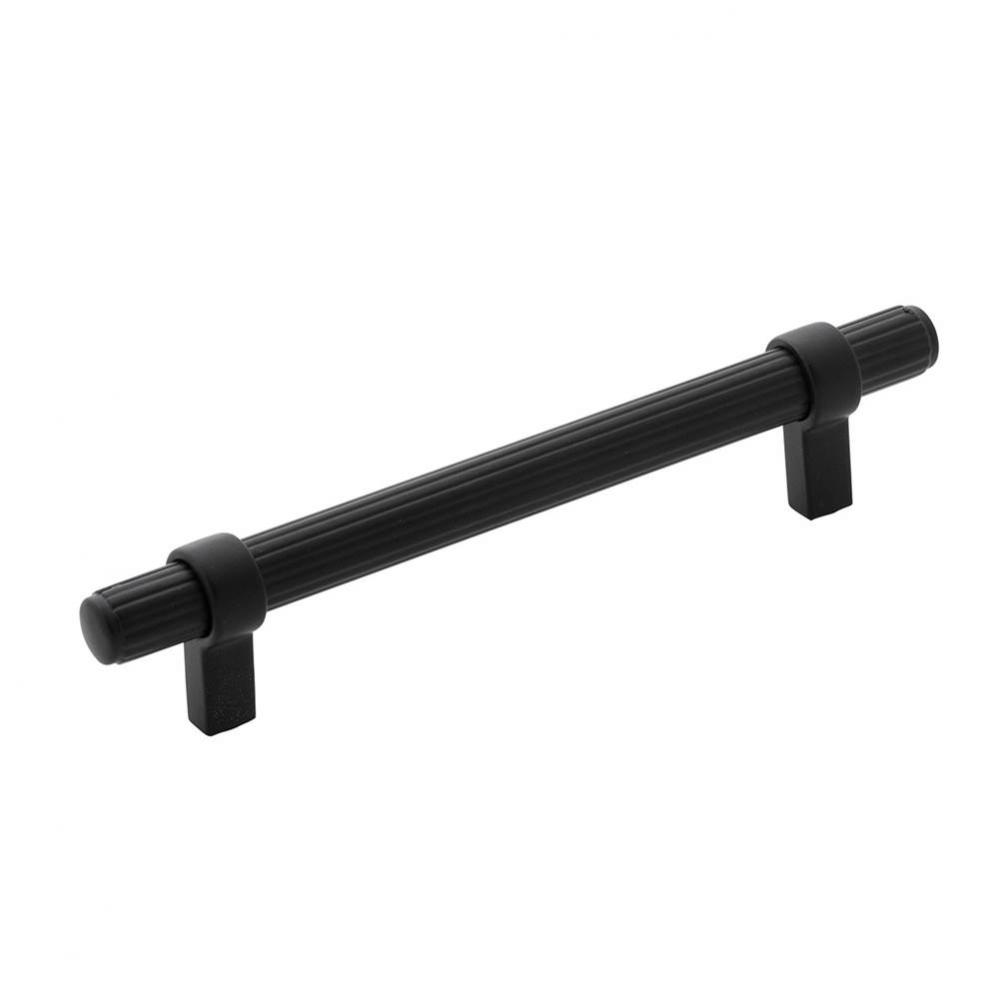 Sinclaire Collection Pull 5-1/16 Inch (128mm) Center to Center Matte Black Finish (10 Pack)