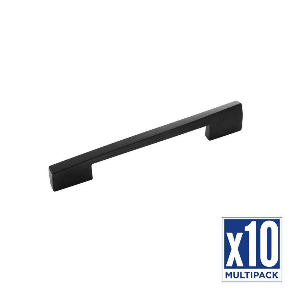 Flex Collection Pull 6-5/16 Inch (160mm) Center to Center Matte Black Finish (10 Pack)