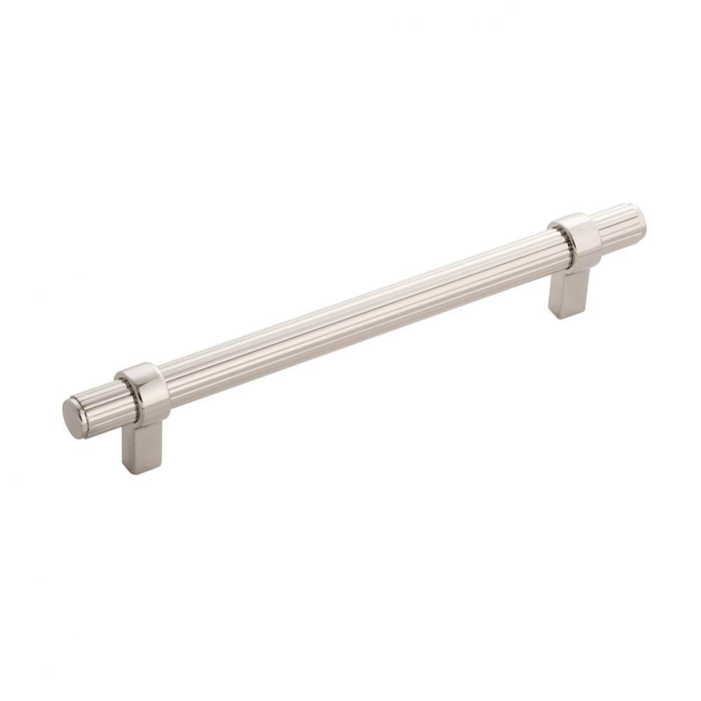 Sinclaire Collection Pull 6-5/16 Inch (160mm) Center to Center Polished Nickel Finish (5 Pack)