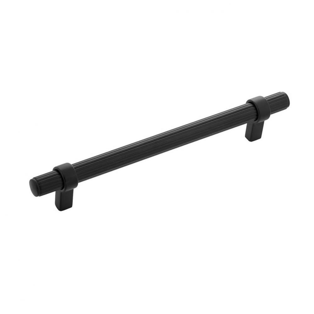 Sinclaire Collection Pull 6-5/16 Inch (160mm) Center to Center Matte Black Finish (5 Pack)