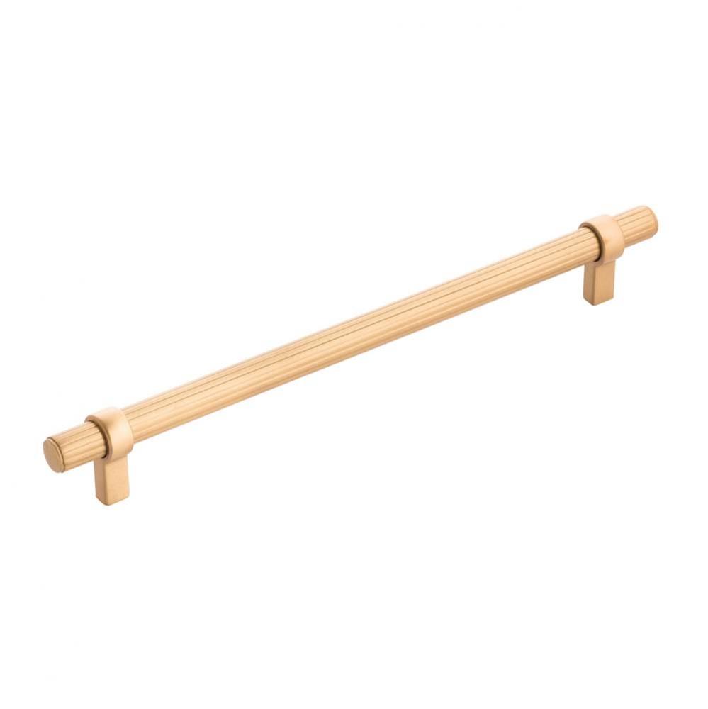 Sinclaire Collection Pull 8-13/16 Inch (224mm) Center to Center Brushed Golden Brass Finish (5 Pac