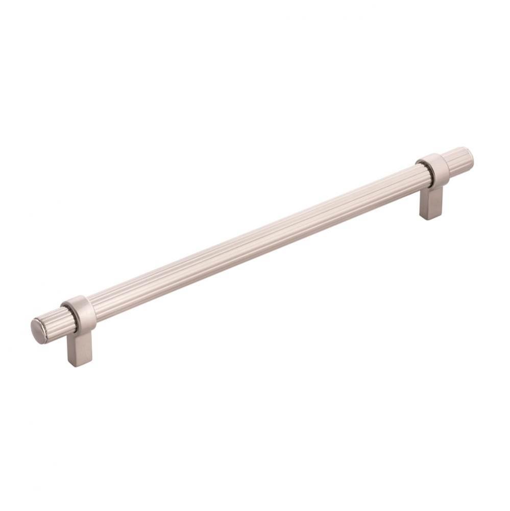 Sinclaire Collection Pull 8-13/16 Inch (224mm) Center to Center Satin Nickel Finish (5 Pack)