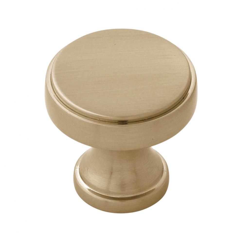 Brownstone Collection Knob 1-1/8 Inch Square Champagne Bronze Finish (10 Pack)