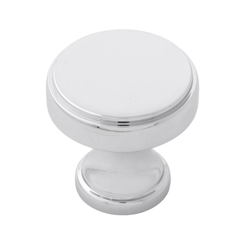 Brownstone Collection Knob 1-1/8 Inch Square Chrome Finish (10 Pack)