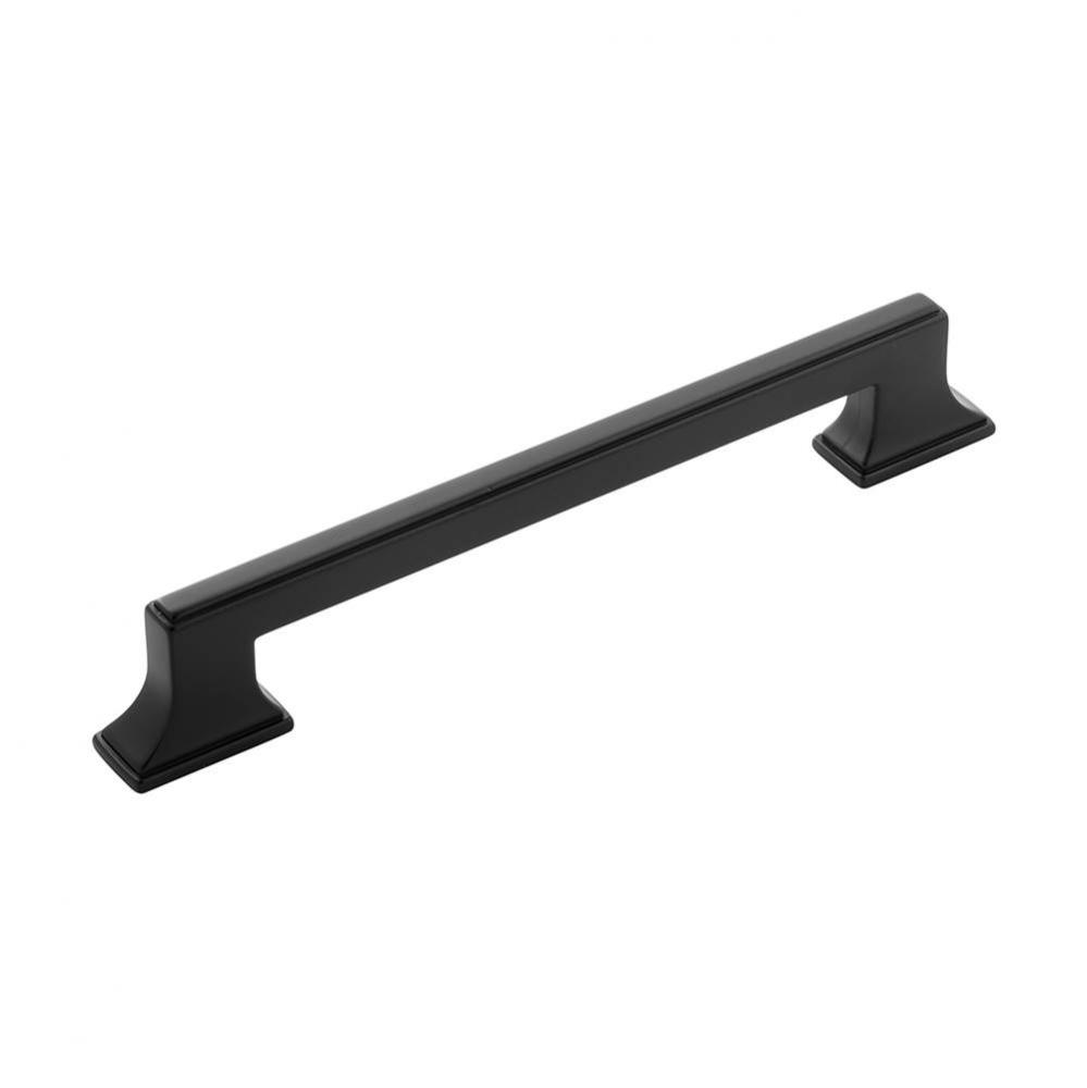 Brownstone Collection Pull 5-1/16 Inch (128mm) Center to Center Matte Black Finish (10 Pack)